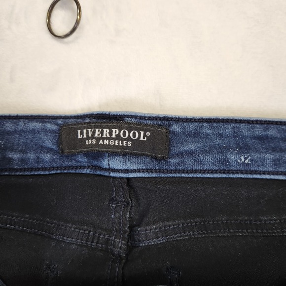 Liverpool Los Angeles Womens Jeans Size 14P Dark Wash Skinny Fit - Picture 6 of 8